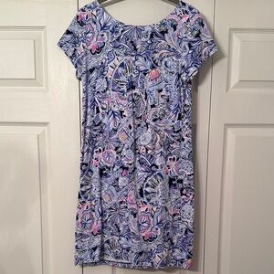 Lilly Pulitzer Blue and Pink Floral Dress